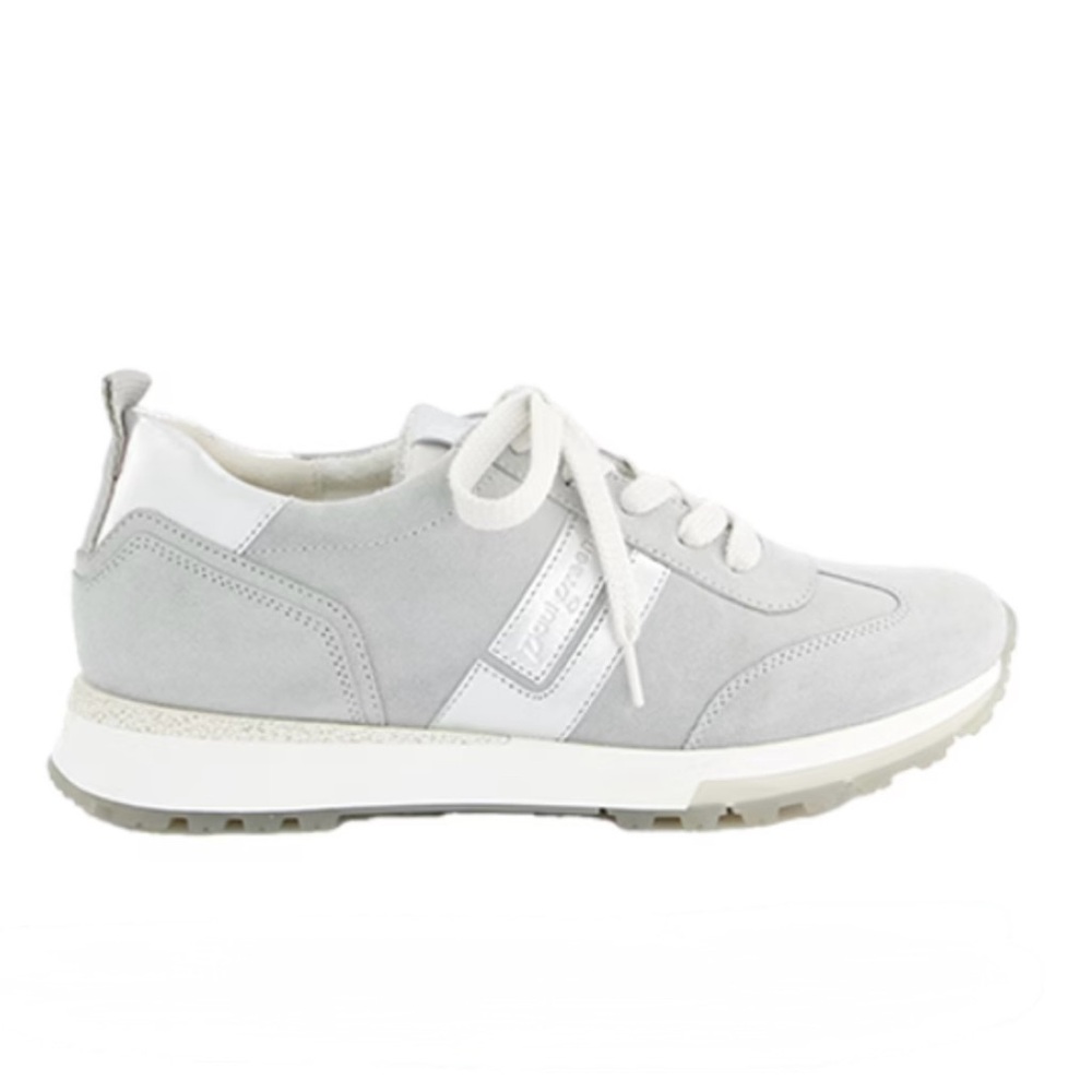 Light Gray suede Leather Sneakers. US 7.5 Brand new.